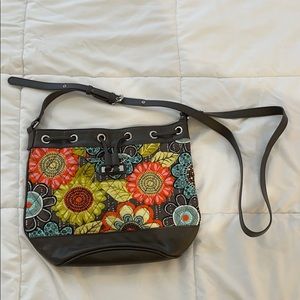 Vera Bradley Drawstring Crossbody - Flower Shower